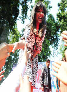 John, Prachi & Chitrangda @ Hindu College