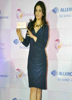 Raveena launches skin ointment