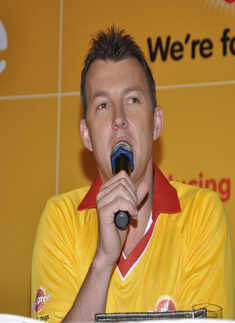 Bret Lee at brand event