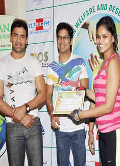 Shaan, Sangram @ charity event