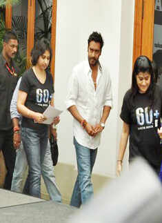 Ajay at 'Earth Hour' event