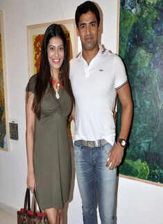 Payal, Sangram @ art show