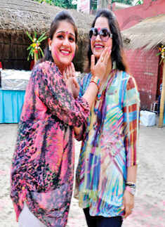 Ladies club's Holi party