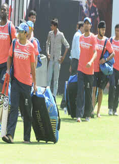 Practice session: Rajasthan Royals