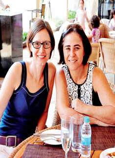 Fun during brunch at the Lalit Ashok