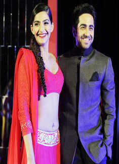 Sonam, Ayushman @ product launch