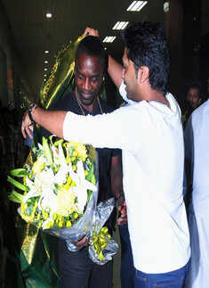Akon lands in Chennai