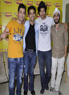 Fukrey cast @ Radio Mirchi