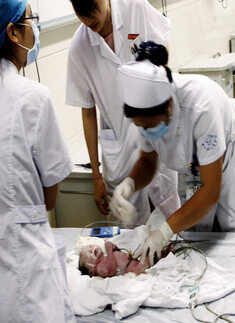 Two-day-old baby rescued from sewer pipe