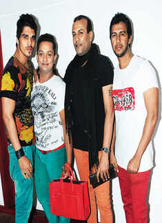 Celebs at a music concert