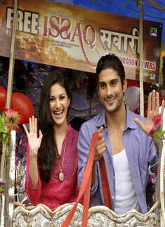 Amyra, Prateik promote Issaq