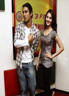 Issaq cast at Radio Mirchi