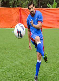 John, Baichung @ friendly football match