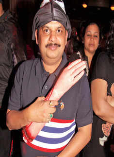 Halloween party by a club