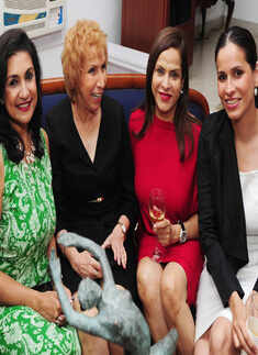 Sculpture unveiling @ VN Dalmia's residence