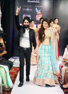 Manjari walks ramp for AD Singh 