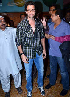 Hrithik promotes Krrish 3 @ Gaiety