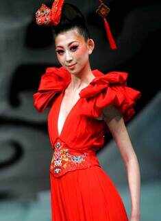 Ne Tiger's Hua Fu at China Fashion Week
