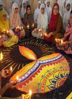 Students celebrate Diwali