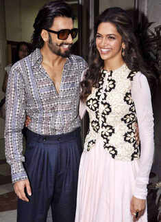 Deepika, Ranveer @ Radio Mirchi