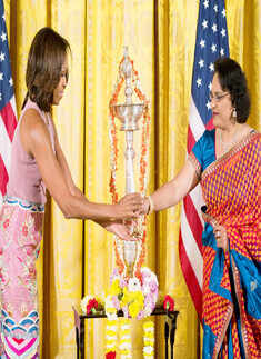 Michelle Obama celebrates Diwali