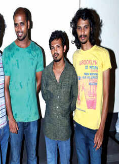 Celebs at an art exhibition