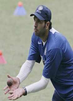 Practice session at Chinnaswamy