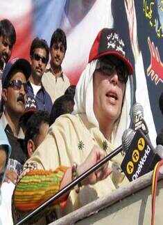 Benazir at poll rally
