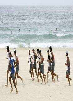 Team India on Bondi Beach