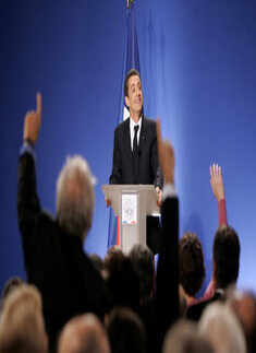 Nicolas Sarkozy at Press Conference