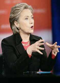 Hillary's post-debate rally