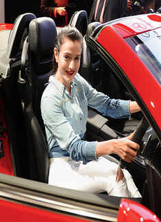 Ameesha @ Mercedes-Benz showroom inauguration