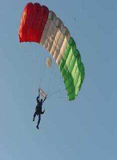 Sky diving and Air show