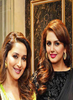 Madhuri, Huma promote Dedh Ishqiya
