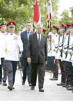 Thailand's PM in Singapore 