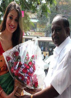 Lakshmi Rai at a new store launch