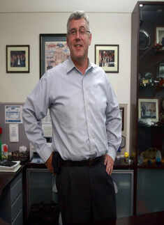 Police suspect suicide in Karl Slym's death