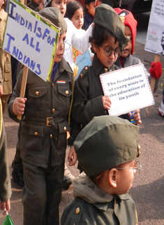 Children celebrates Bose's birth anniversary