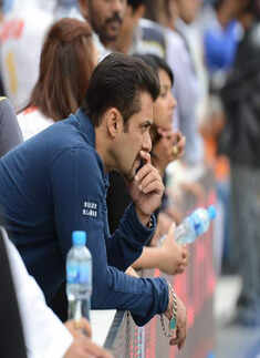 Celebs at CCL match in Dubai