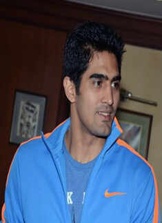 Vijender Singh @ Run for Manavta