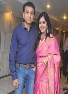 Celebs enjoy a stand up comedy show