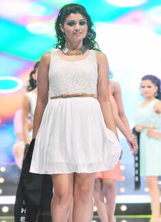 Miss Hyderabad finalists walk the ramp