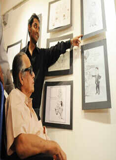 Alok's cartoon exhibition
