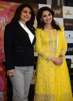 Juhi, Madhuri promote Gulaab Gang