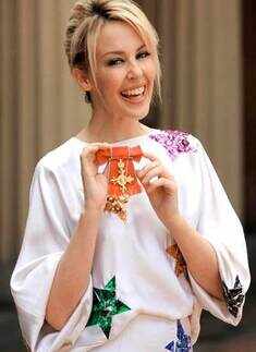 Kylie gets OBE award