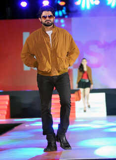 Leather fashion show