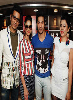 Varun, Illeana at a fashion store