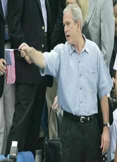 Bush at  Beijing Olympics
