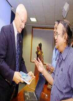 Claude's visit to India