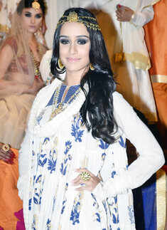 Shraddha walks for Rohit Bal
